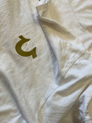 True Religion Men’s Big Logo Buddha Short Sleeve T Shirt Size L