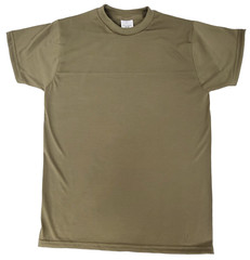(4 PACK) DLA Skillcraft Troop Support Coyote Med Crew Neck Army Military T-Shirt