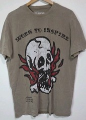 2pc Valabasas Vintage Tattoo Embelleshed Love Heart Inspire Tee Shirt Men XL EUC