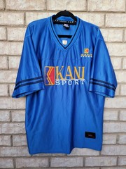 90s vintage Karl Kani Sport jersey blue Size XL Oversized Rare Vcg For Its Age