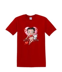T-Shirt S to 2XL 3XL – BETTY BOOP – HEART – Solar Changing Fun Humor Adult
