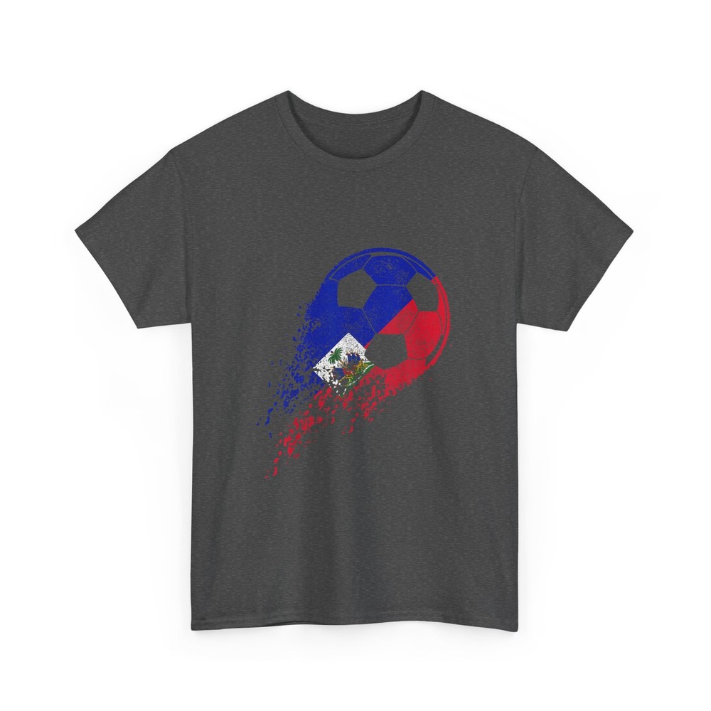 Haiti Soccer T-Shirt, Haitian Flag Pride Soccer Player Women Men Shirt