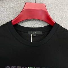 New Fashion Trend Tiger Hot Diamonds Rhinestone Summer Luxury Men Cotton T-Shirt