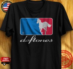 Deftones Sport Logo White Pony T-Shirt