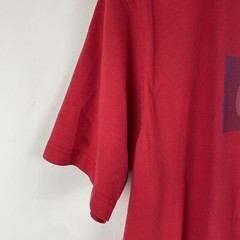VTG Nike Shirt Mens Large Red Center Swoosh Logo Basketball Skate Cotton Retro