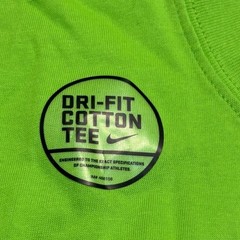 Nike Field General Quarterback Tee Mens Large Lime 5 Stars 623426-313 Imperfect