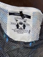 RARE Sons of Heroes DAMAGED GOODS GRAPHIC MESH JERSEY GOTHIC MED NWOTS 2bc