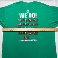 Boston Celtics Got Rings 2008 NBA Champions T Shirt Mens XL Green 17x Champs NBA