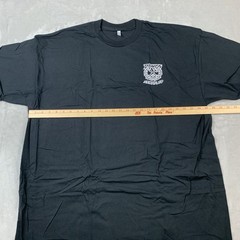 Dixxon Flannel Co Gray Sketchy Crest Sturgis T Shirt Mens 3XL Black Short Sleeve