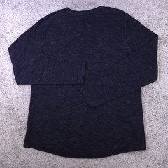 Vince Shirt Mens XL Wool Blend Brushed Long Sleeve Crew Neck Tee Navy Blue EUC
