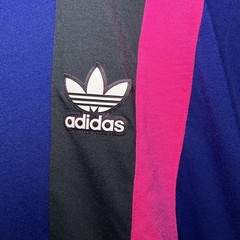 Adidas Mens Vintage T-Shirt size XL Purple-Black-Pink Great Condition