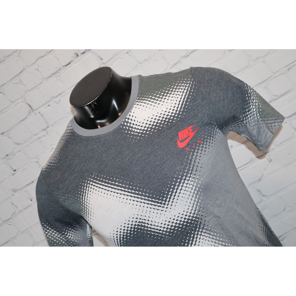 Nike Air T-Shirt Mens Small Gray Athletic Cut Tri-Blend Polyester Viscose Cotton