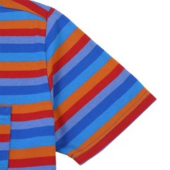 Beautiful Giant Men’s Striped Cotton T-Shirt Classic Causal Loose Orange