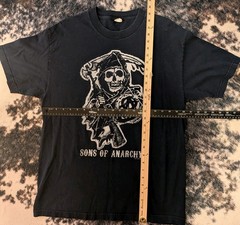Vintage 2008 Sons of Anarchy Shirt Mens L Alstyle Grim Reaper Navy Blue Y2K