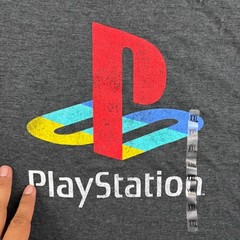 Ripple Junction T-Shirt Mens 2XL Gray Play Station Graphic Gamer Retro Casual