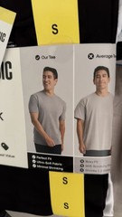 TRUE CLASSIC Mens Crew Neck Perfect Fit T-Shirt 2-Pack Black White Size S NWT