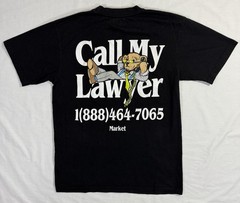 Market Studios MARKET Men’s Size M Call My Lawyer!” Graphic Black T-Shirt Tee