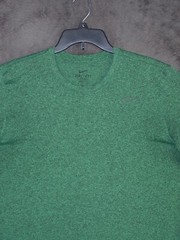 NIKE Shirt Adult Large Green Graphic Logo Short Sleeve Active Sports Outdoor Men