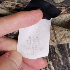 Vintage Ace Sportswear Advantage Camo Shirt Men XL Mock Neck Made In USA Gorpcoe