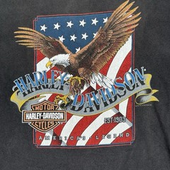 Vtg 1992 Harley Davidson T-Shirt Mens XL Coastal SC 20 Years Made In USA Eagle