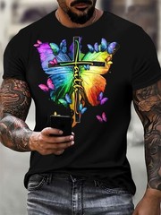 Christian Mens Clothing T Shirts Oversized T Shirt Gothic Jesus Christ Cross 3D
