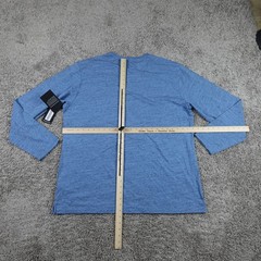 Butter Cloth Henley Shirt Mens 3XL Blue Icy Cotton Mint Fabric Performance