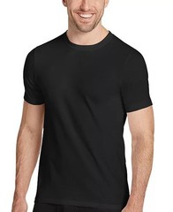 JOCKEY ESSENTIALS 3-Pack Men’s Crew Neck T-Shirts Durable Cotton Black Size XL