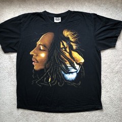 Bob Marley Lion The Roxx Shirt Size XXL Single Stitch Bootleg Reggae Rasta