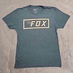 Fox Buckle B Premium Fit Shirt Mens Medium Blue Graphic Motocross MX74 Racing