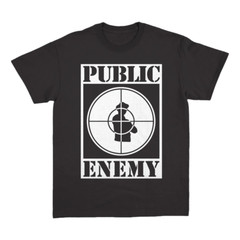Public Enemy Logo Classic Black Black All Size Unisex T-Shirt AG2394