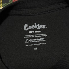 Cookies SF Ghostbusters Black T-Shirt Size Medium 100% Authentic Cotton PREOWNED