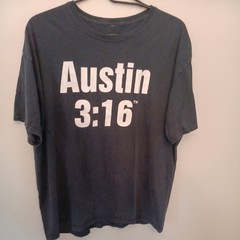 Stone Cold Steve Austin 3:16 Mens T-Shirt Black Skull Wrestling WWE Size XL