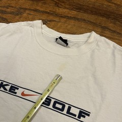 Vintage 90s Nike Golf Swoosh Logo Block Athletic Sports Graphic T-Shirt Medium