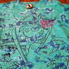 Vintage Disney Blizzard Beach Tee XL Walt Disney World Theme Parks 90s AOP Rare