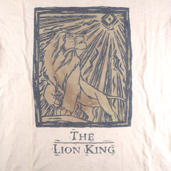 Vintage 90s Lion King Simba Size XL Movie Promo Disney T Shirt