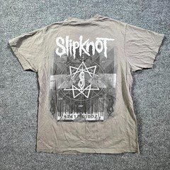 Vintage Bay Island T-Shirt Men’s L Gray Cotton Slipknot Band Graphic Rock Music