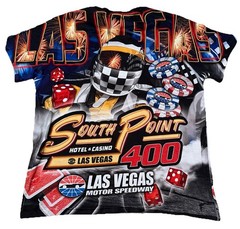 South Point 400 Las Vegas NASCAR Racing 2019 All Over Print T-Shirt Large