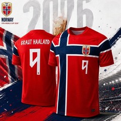Norway 2026 World Cup Home Soccer Jersey Fan Shirt