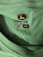 John Deere Men’s XXL T‑Shirt Green Graphic Tee Farm Tractor Logo