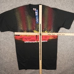 NOS Backdraft Movie Shirt Men M Black Promo Single Stitch Universal Studios 90s