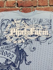 Vintage Y2K Phat Farm T-Shirt Cyber Grunge Hip Hop Streetwear Baby Blue Men’s L