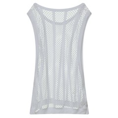Sexy Men’s T-Shirt Mesh Fishnet Sleeveless Undershirt Muscle Hollow Out Tank Top
