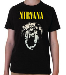 Nirvana in Utero Punk Rock Band Youth’s Black T-Shirt