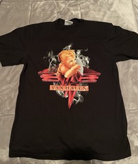 The Roxx Single Stitch Sz L Eddie Van Halen Shirt Black EUC Smoking Baby