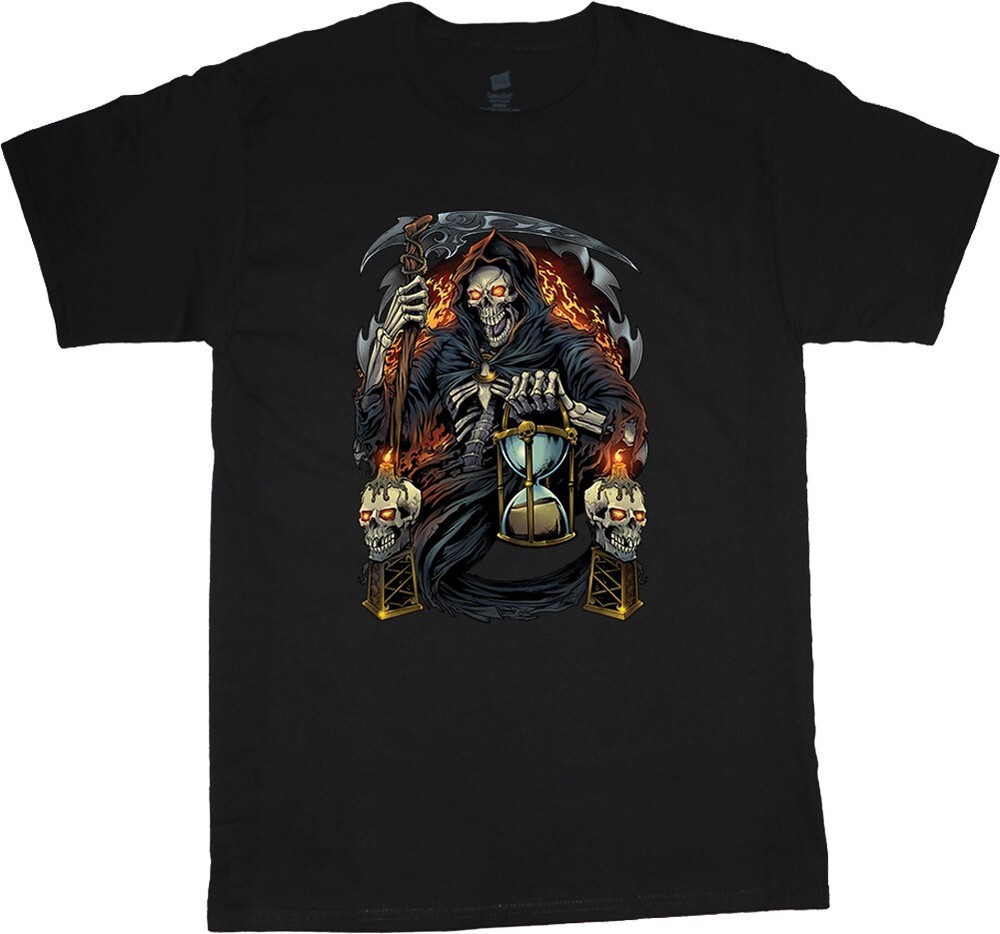Grim Reaper Shirt Mens Graphic Tees Skull Shirts Men Clothing Accessories Gifts