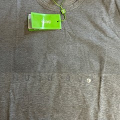 NEW! HUGO BOSS Green Label “TEE 8” Men’s Logo T-Shirt Stretch Large Gray NWT