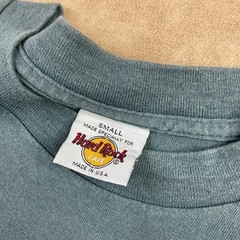 Vintage Hard Rock Cafe T-Shirt Men Sz S Hollywood Embroidered 90s Tee USA