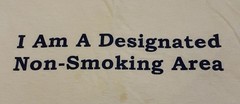 Vtg Im A Non Smoking Area Faded Distress Shirt XXL Funny Saying Drugs Weed 90s