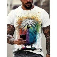 New Summer Men Vintage T-Shirt 3D Printed Funny Graphic Tops Tees Male T shirts
