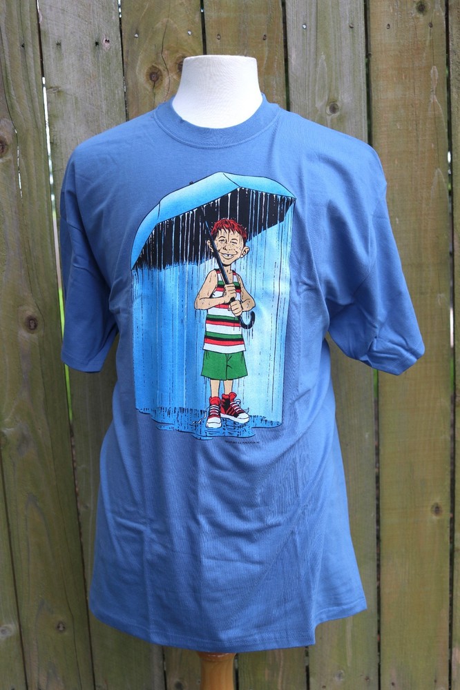 VTG NOS 2001 EC Publications MAD TV Umbrella Graphitti T Shirt – Multiple Sizes